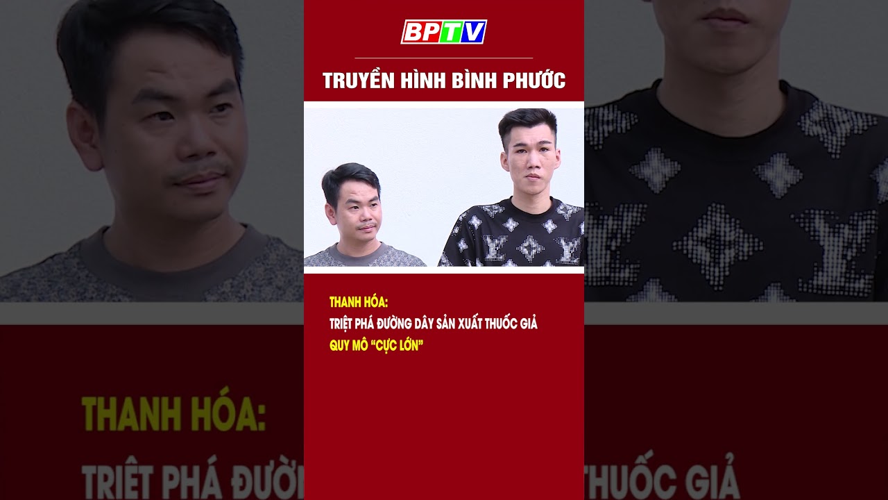 Thanh Hóa: Triệt phá đường dây sản xuất thuốc giả, quy mô “cực lớn” #shorts  | BPTV