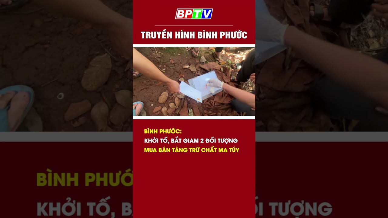 Bình Phước: Khởi tố, bắt giam 2 đối tượng mua bán tàng trữ chất m.a t.ú.y #shorts  | BPTV