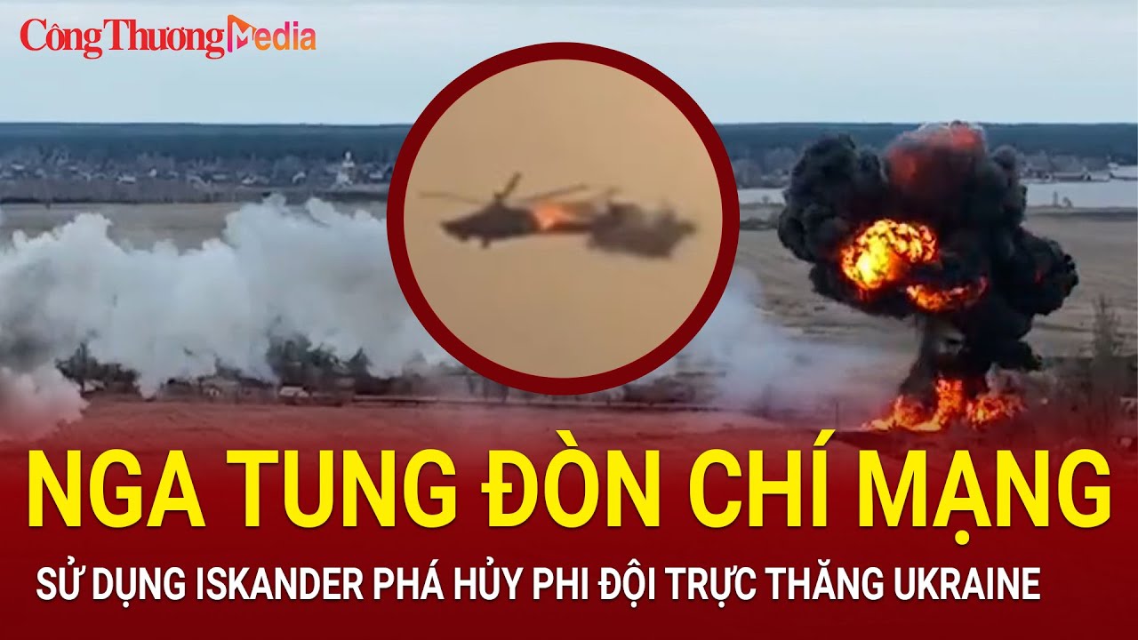 Biên đội trực thăng Ukraine bị tên lửa Iskander Nga phá hủy | BCT