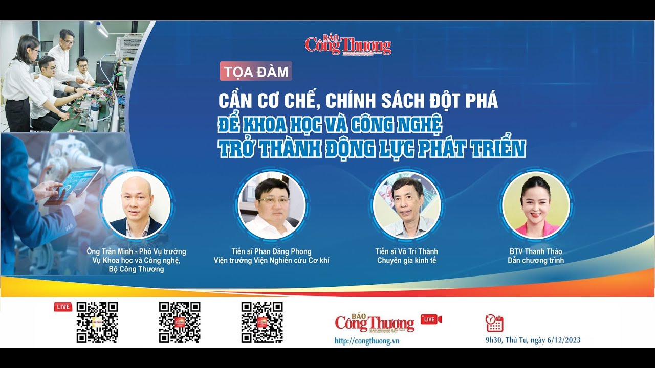 🔴Live 6/12 : Cần cơ chế, chính sách đột phá để khoa học và công nghệ trở thành động lực phát triển