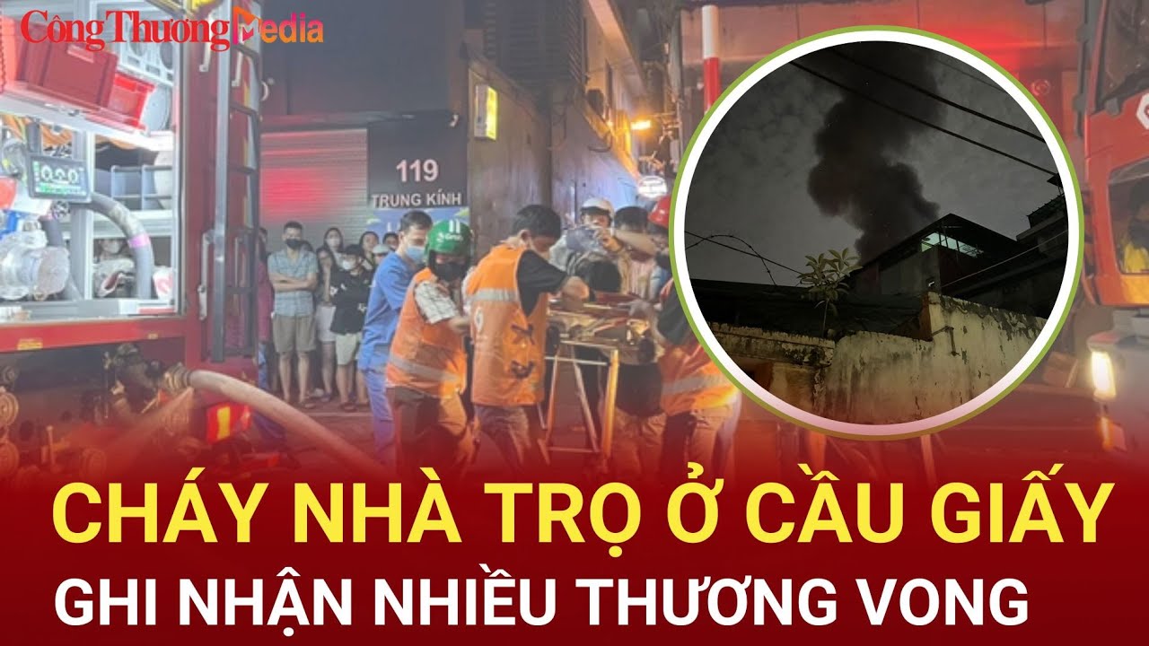 Hà Nội: Cháy nhà 5 tầng ở Cầu Giấy, ghi nhận nhiều người thương vong