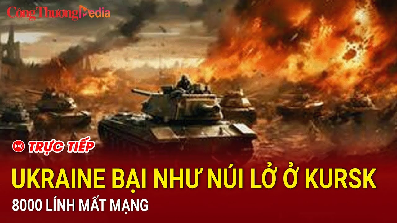 🔴[TRỰC TIẾP]: Toàn cảnh Quốc tế 1/9: Ukraine bại như núi lở ở Kursk, 8000 lính mất mạng