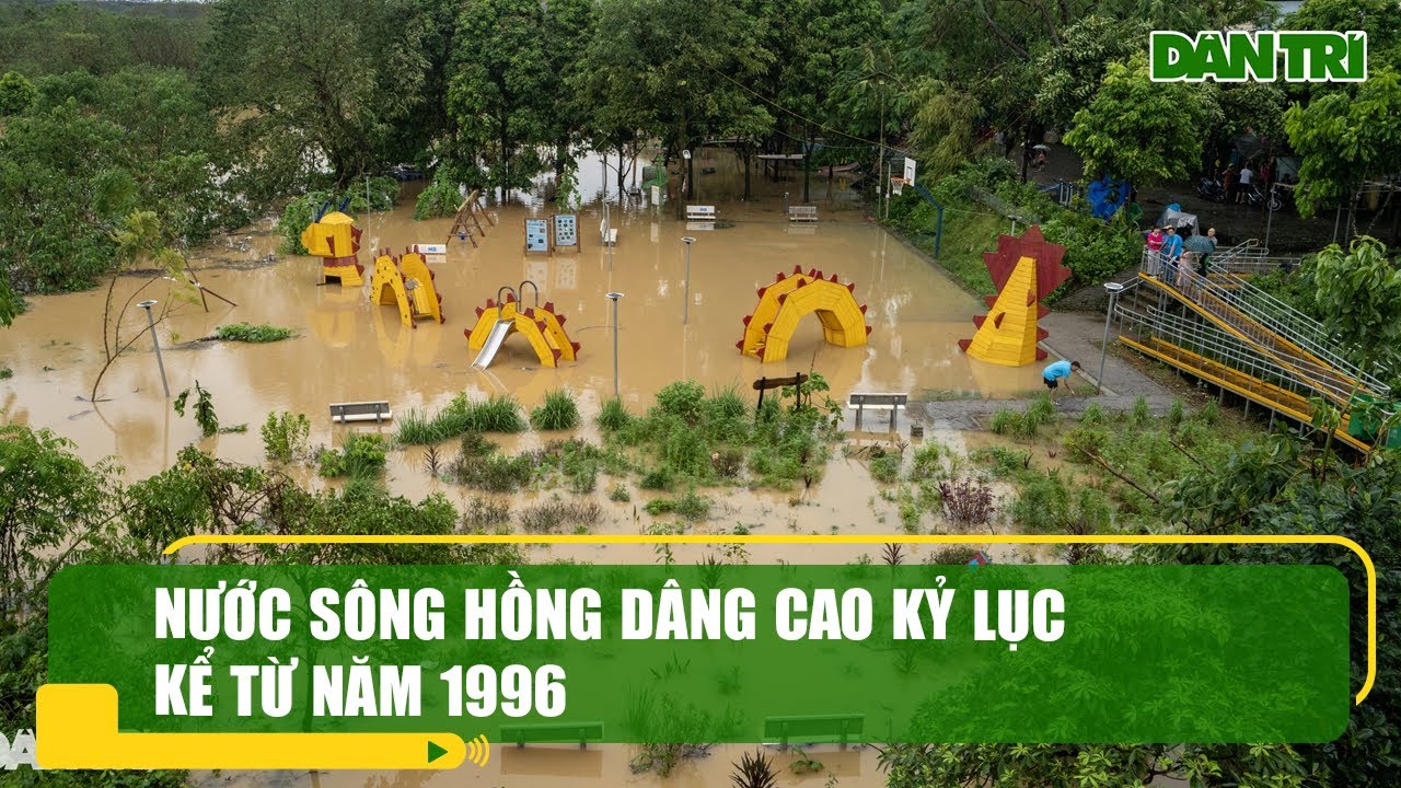 Nước sông Hồng dâng cao kỷ lục kể từ năm 1996