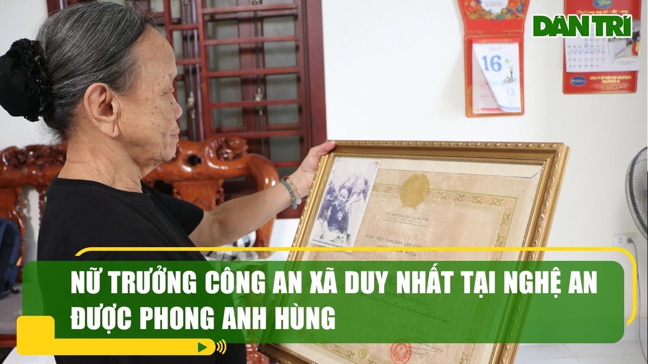 Nữ trưởng công an xã duy nhất tại Nghệ An được phong anh hùng