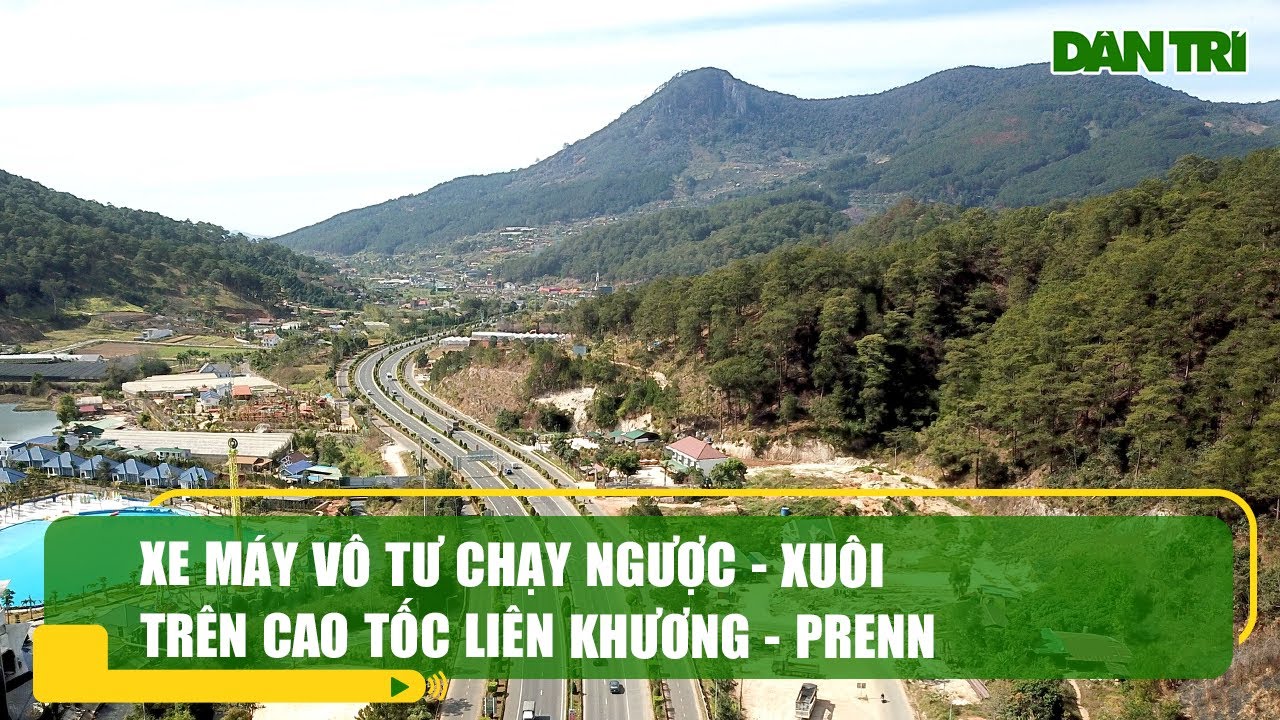 Xe máy vô tư chạy ngược - xuôi trên cao tốc Liên Khương - Prenn