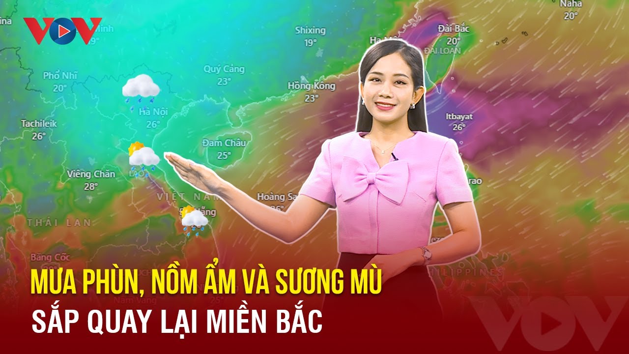 Dự báo thời tiết đêm nay và ngày mai 12/3: Mưa phùn, nồm ẩm và sương mù sắp quay lại miền Bắc