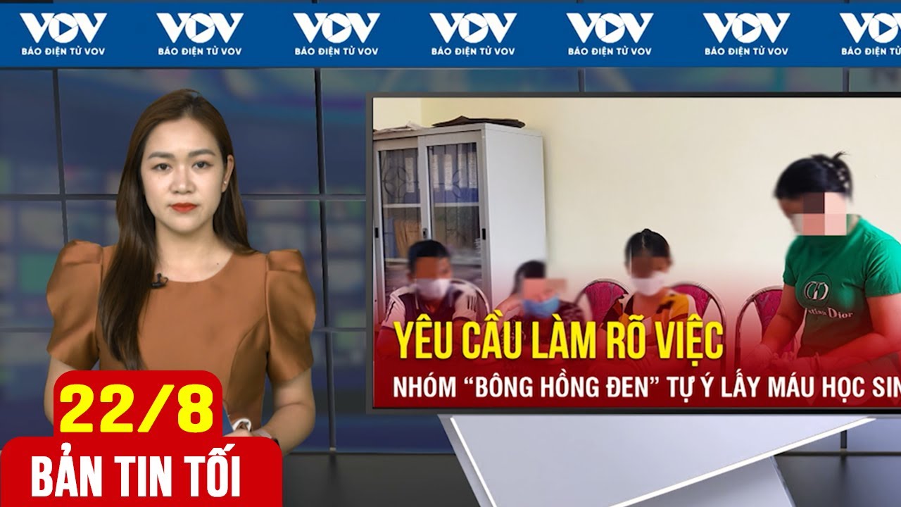 Bản tin tối ngày 22/8: Nhóm 'bông hồng đen' lấy máu không đúng đối tượng | Báo Điện tử VOV