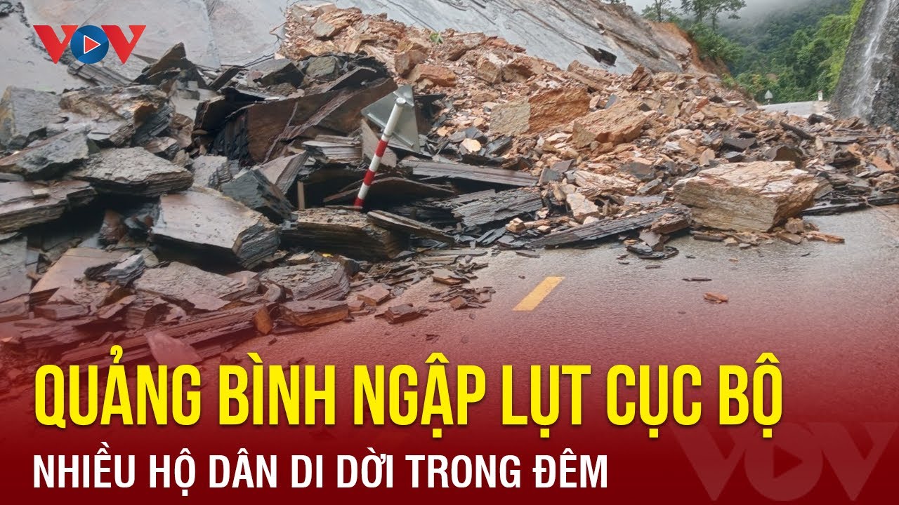 Quảng Bình ngập lụt cục bộ, nhiều hộ dân di dời trong đêm | Báo Điện tử VOV