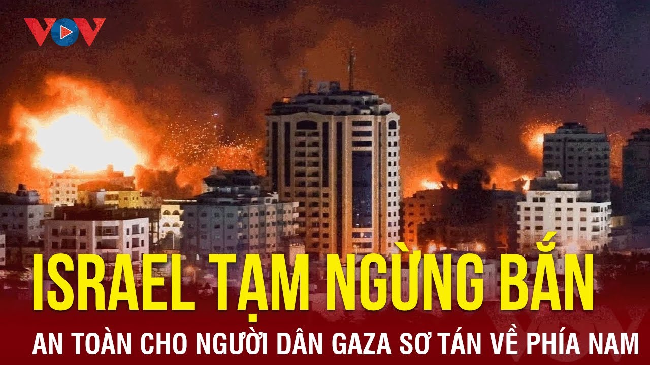 Israel tạm ngừng bắn, Jordan thả hàng cứu trợ xuống Gaza | Báo Điện tử VOV