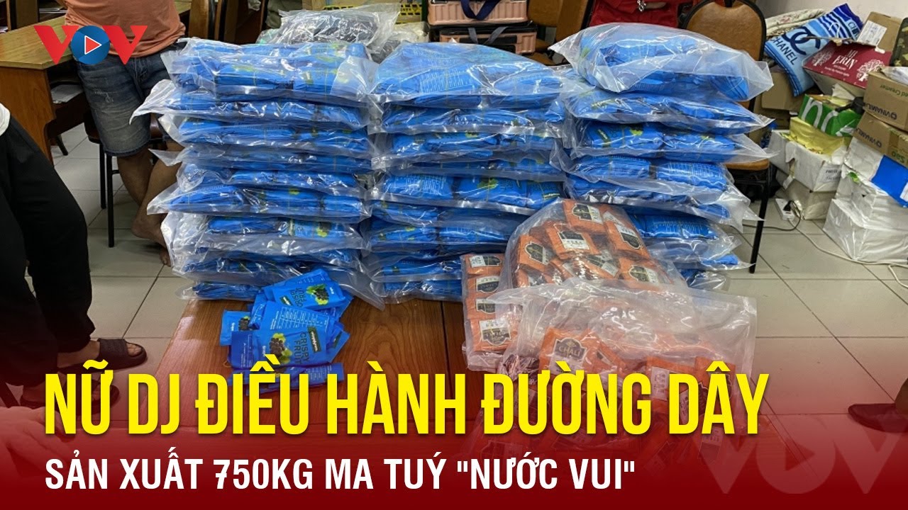 Nữ DJ điều hành đường dây sản xuất 750kg ma tuý "nước vui" |  Báo Điện tử VOV |