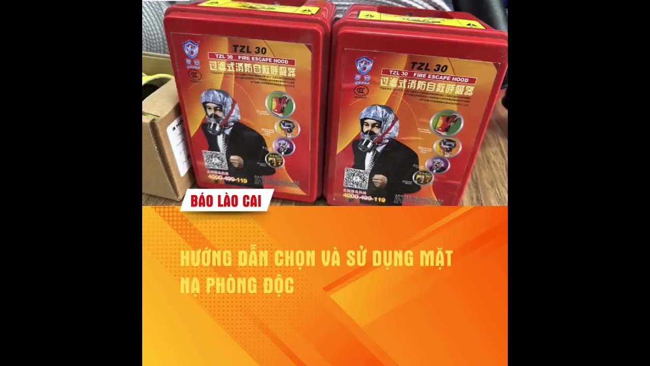 Hướng dẫn sử dụng mặt nạ phòng độc