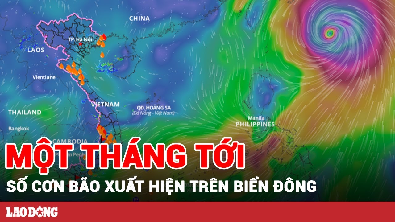 Dự báo số cơn bão xuất hiện trên Biển Đông trong một tháng tới | BLĐ