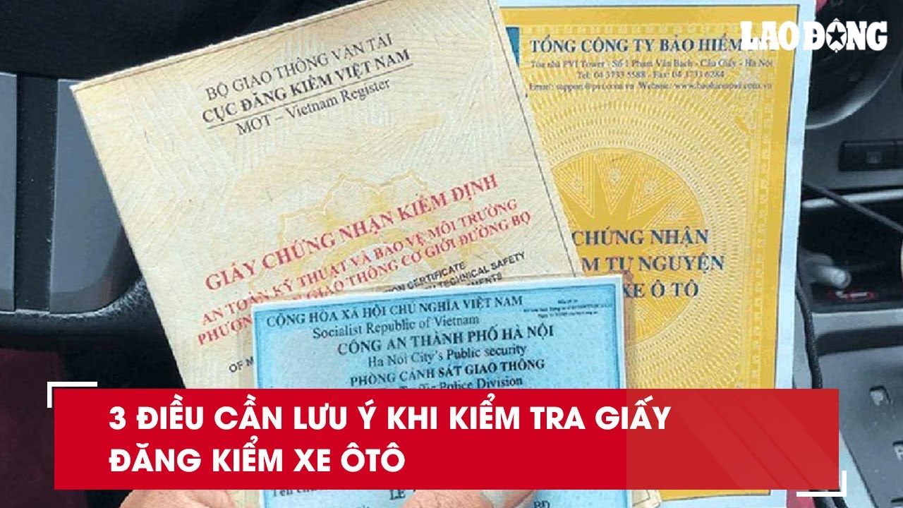 3 điều cần lưu ý khi kiểm tra giấy đăng kiểm xe ôtô| Báo Lao Động