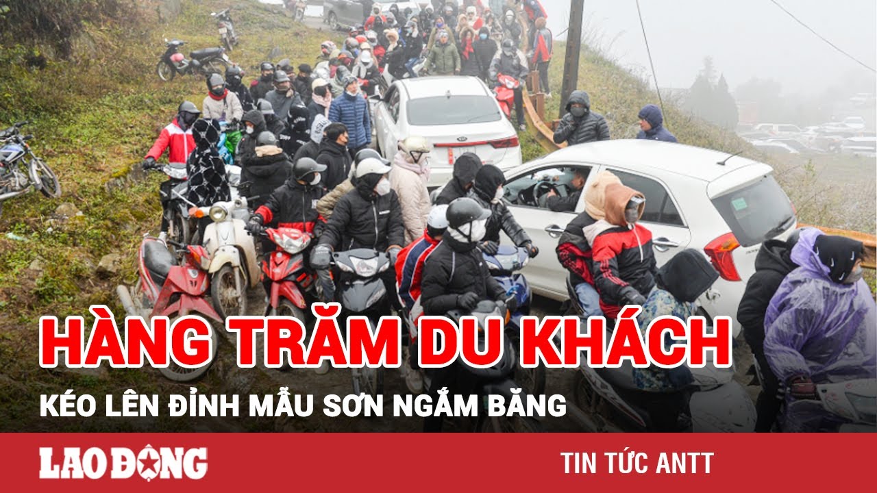 Khách đổ dồn về Mẫu Sơn quấn chăn trải nghiệm băng tuyết dưới cơn giá rét  | BLĐ