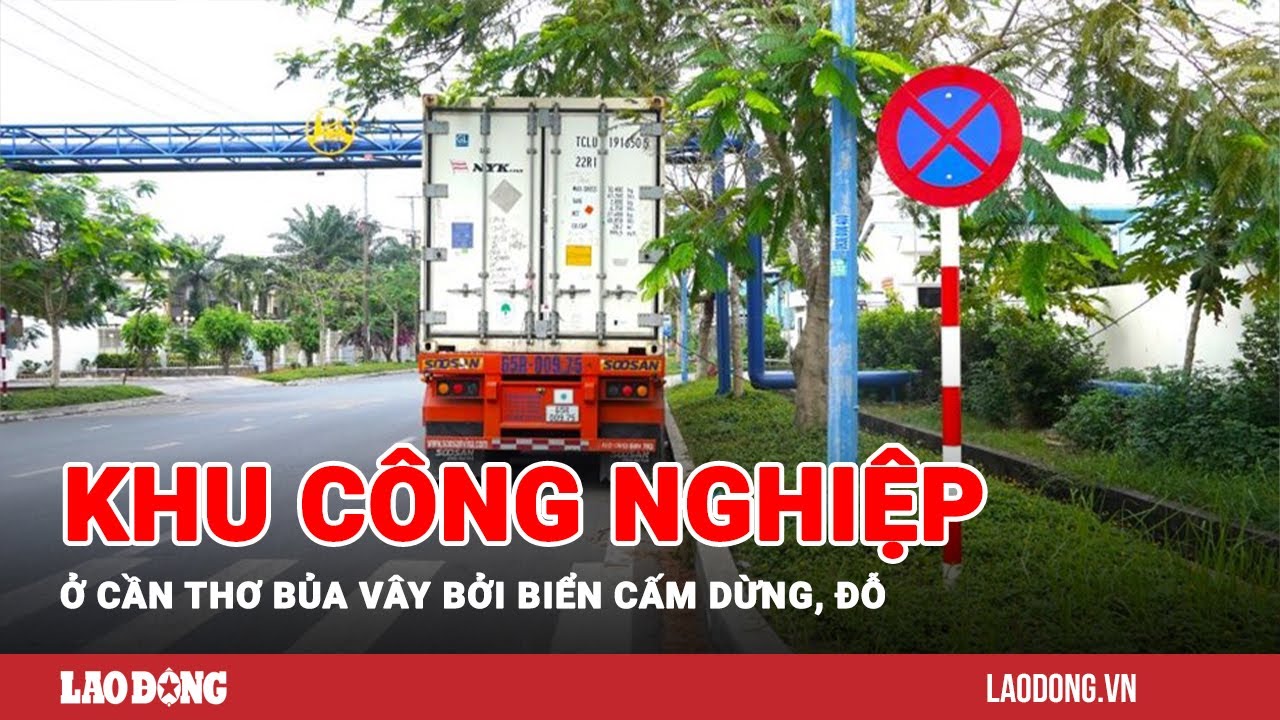 Khu công nghiệp ở Cần Thơ bủa vây bởi biển cấm dừng, đỗ | Báo Lao Động