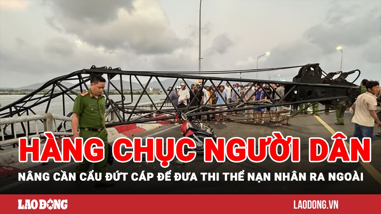 Hàng chục người dân nâng cần cẩu đứt cáp để đưa thi thể nạn nhân ra ngoài | Báo Lao Động