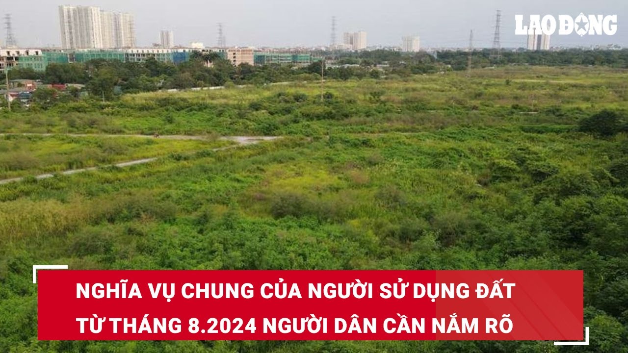 Nghĩa vụ chung của người sử dụng đất từ tháng 8.2024 người dân cần nắm rõ | Báo Lao Động