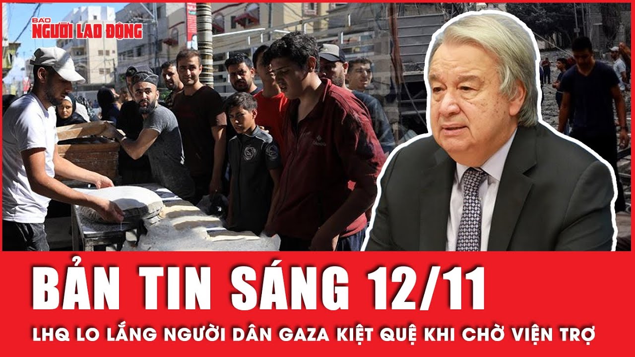 Thời sự sáng 12-11: Liên Hiệp Quốc lo lắng người dân Gaza kiệt quệ khi chờ hàng viện trợ  | Tin tức