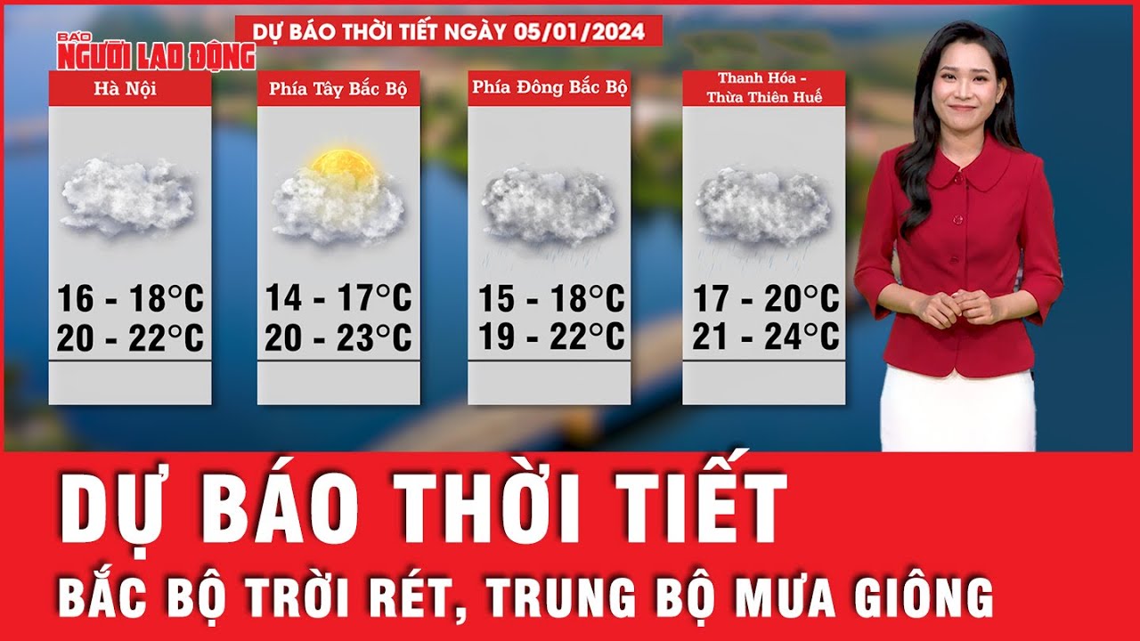 Dự báo thời tiết ngày 5-1: Bắc Bộ trời rét, Trung Bộ mưa giông | Tin tức