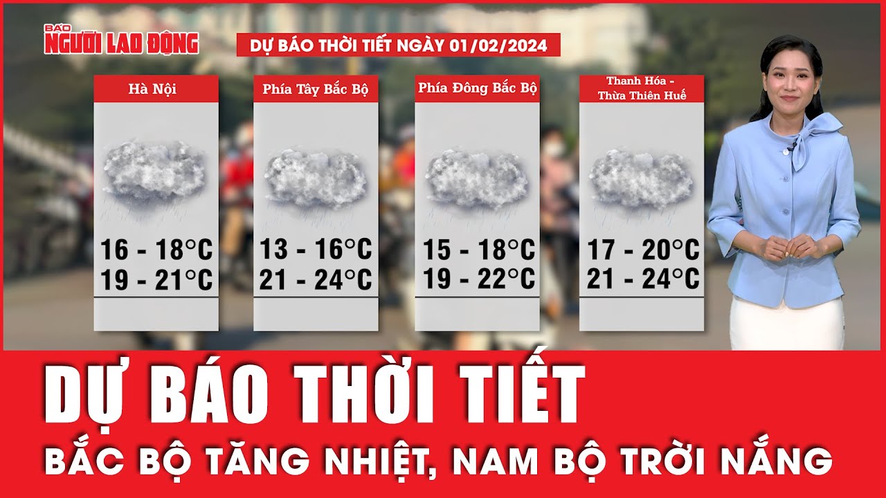 Dự báo thời tiết 1-2: Bắc Bộ kết thúc đợt rét đậm rét hại, có mưa vài nơi, Nam Bộ trời nắng ráo