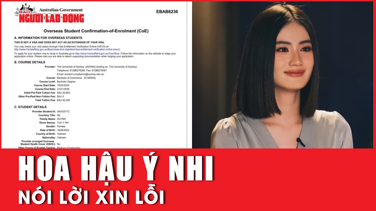 Hoa hậu Ý Nhi nói lời xin lỗi | Báo Người Lao Động