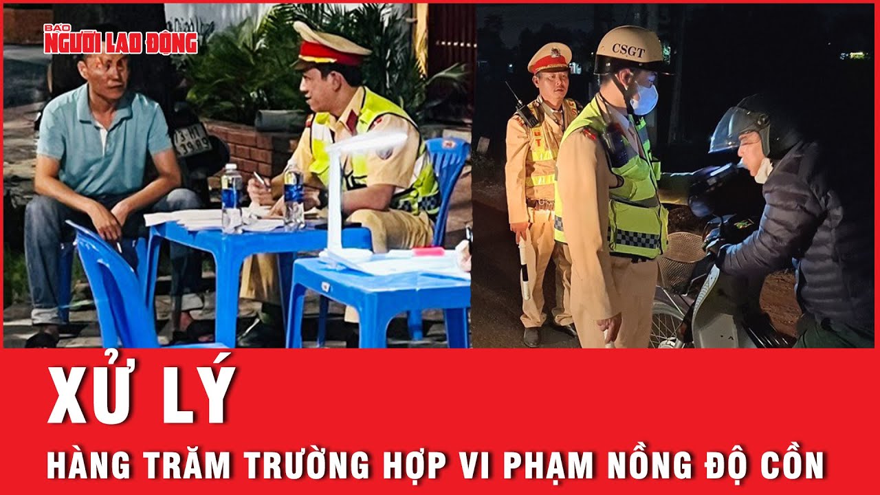 Vi phạm nồng độ cồn: Thanh Hóa xử lý hàng trăm trường hợp | Tin tức