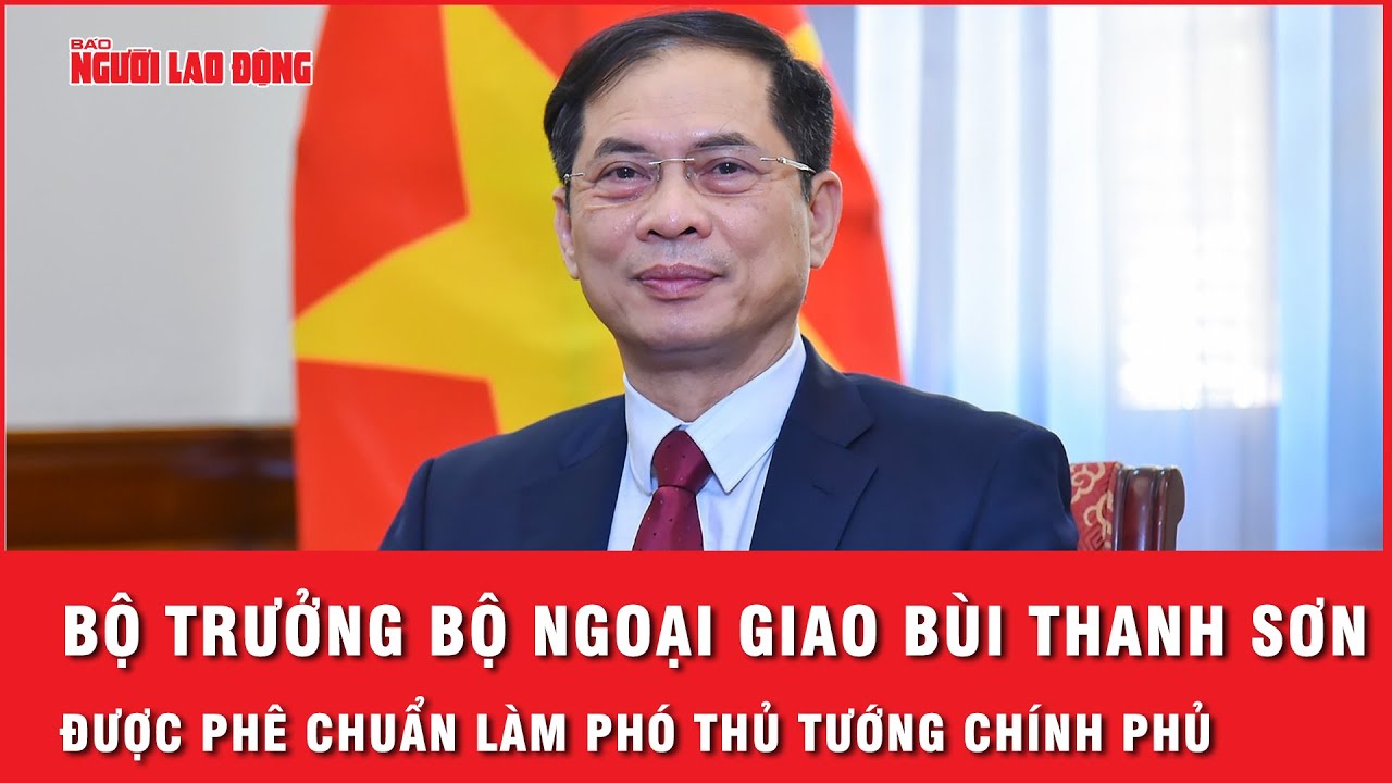 Bộ trưởng Bộ Ngoại giao Bùi Thanh Sơn được Quốc hội phê chuẩn làm Phó Thủ tướng Chính phủ | Thời sự