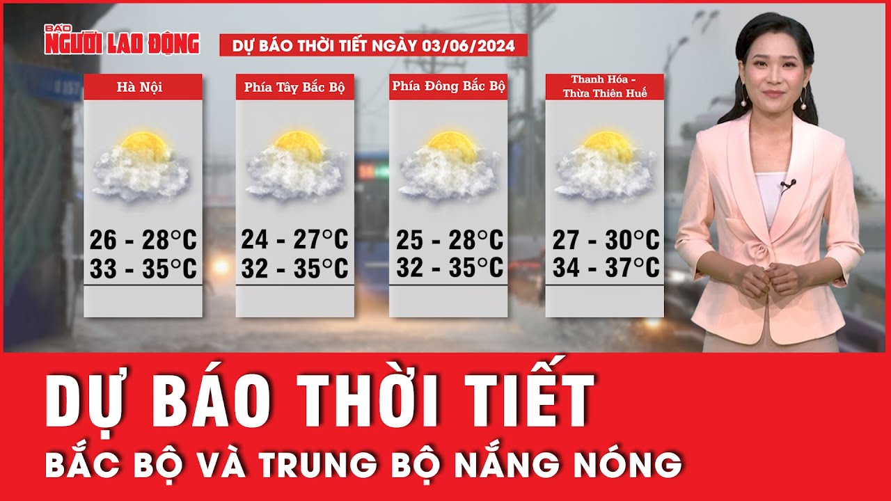 Dự báo thời tiết 3-6: Bắc bộ và Trung bộ nắng nóng, Nam bộ mưa dông | Tin tức