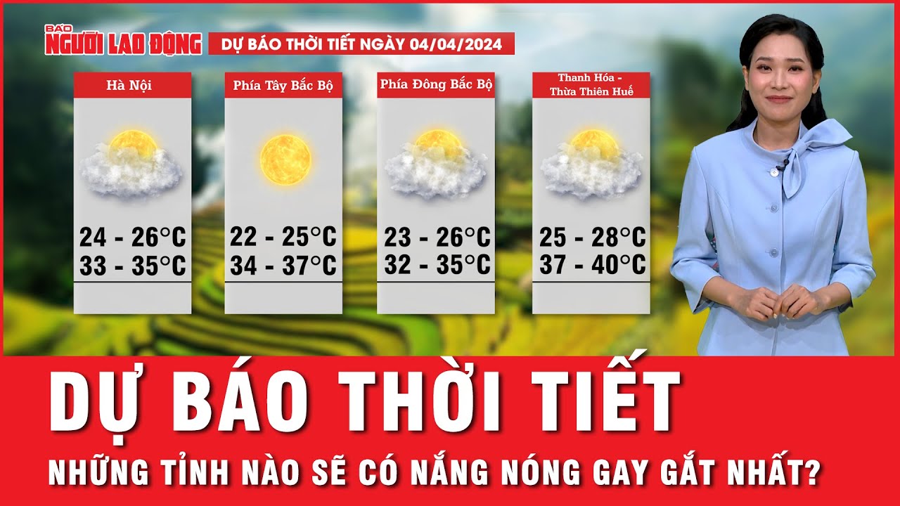 Dự báo thời tiết 4-4: Nắng nóng tiếp tục bao trùm cả nước, người dân cần chủ động phòng tránh