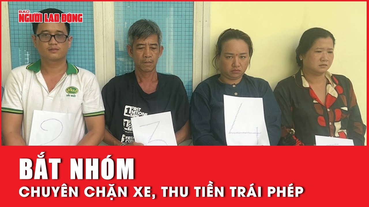 TP HCM: Bắt nhóm chuyên chặn xe, thu tiền trái phép | Báo Người Lao Động