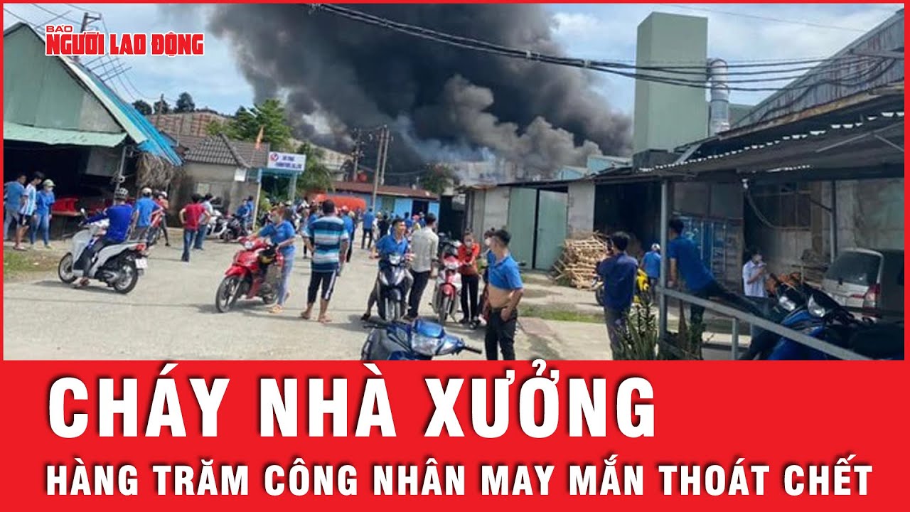 Cháy nhà xưởng công ty ở Bình Dương, hàng trăm công nhân thất thần lo thất nghiệp | Tin tức