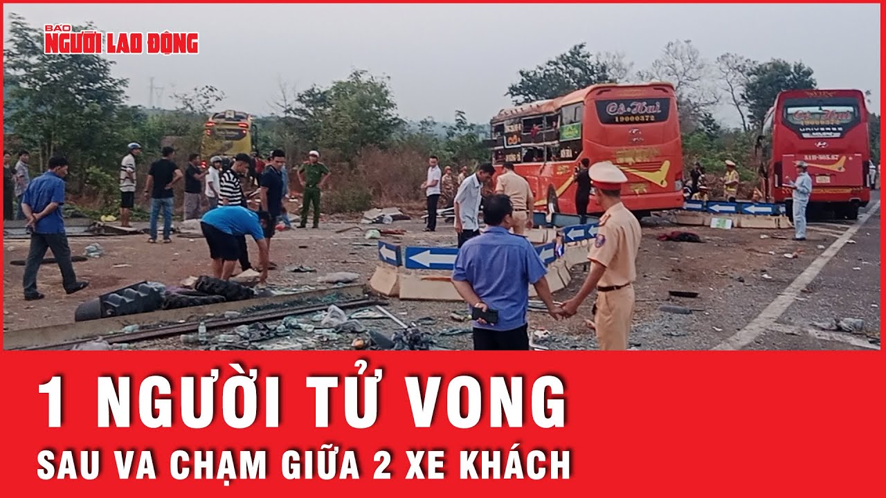 2 xe khách chở trên 50 người tông nhau, nhiều người thương vong | Tin nhanh