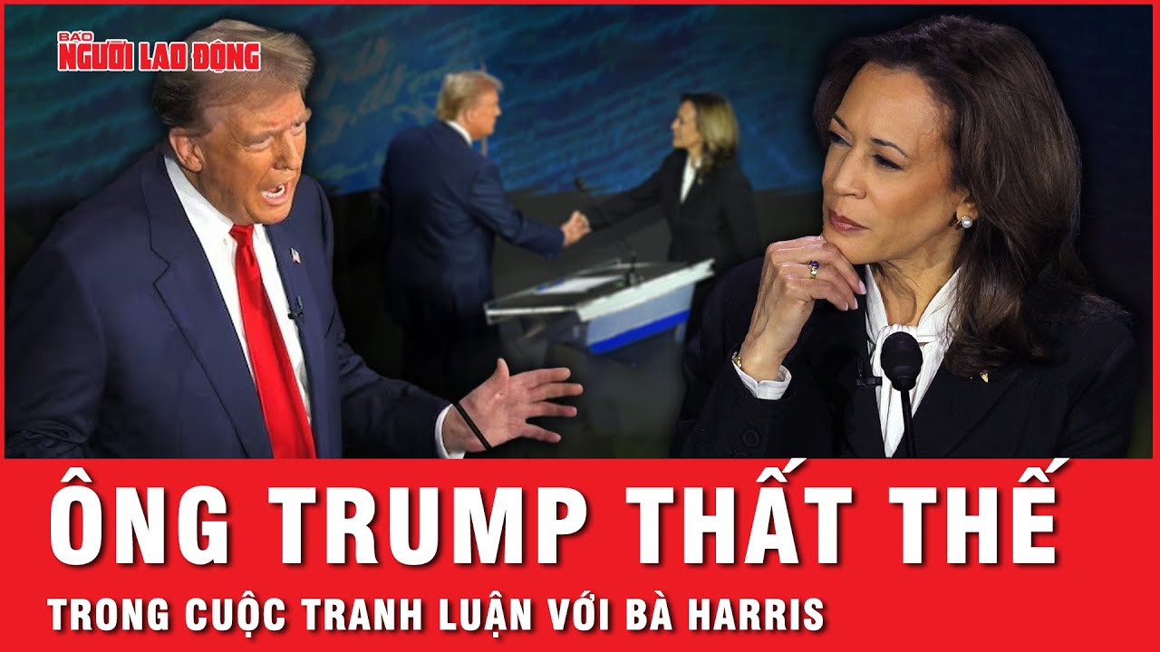 Bị bà Harris “đè bẹp” trong cuộc tranh luận đầu tiên, ông Trump thất thế, đồng minh thất vọng