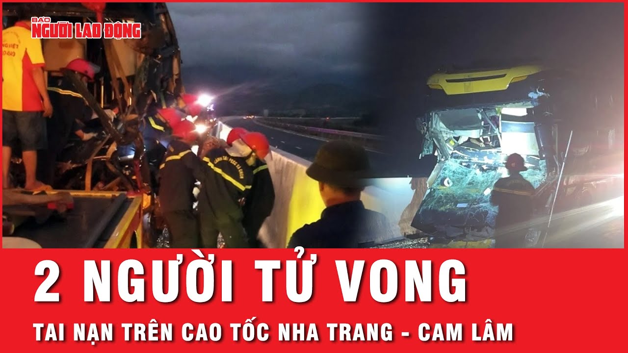 Hiện trường vụ tai nạn trên tuyến cao tốc Nha Trang - Cam Lâm khiến 2 người tử vong | Tin tức