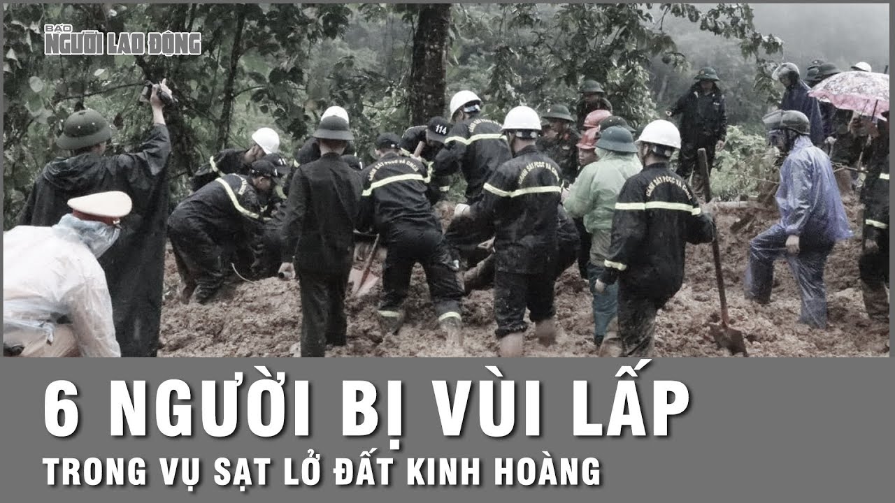 Sạt lở đất kinh hoàng, vùi lấp 6 người do mưa lớn ở Sơn La | Thời sự