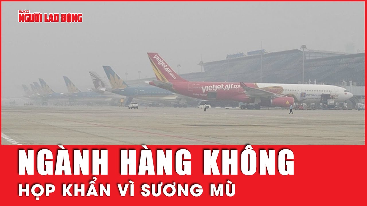 Sương mù dày đặc tại sân bay Nội Bài, ngành hàng không họp khẩn | Tin tức