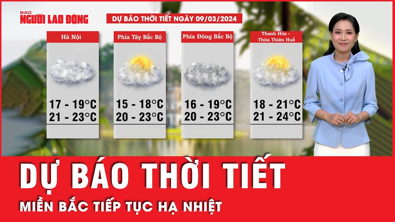 Dự báo thời tiết 9-3: Miền Bắc rét về đêm và sáng, Nam Bộ nắng nóng | Tin tức