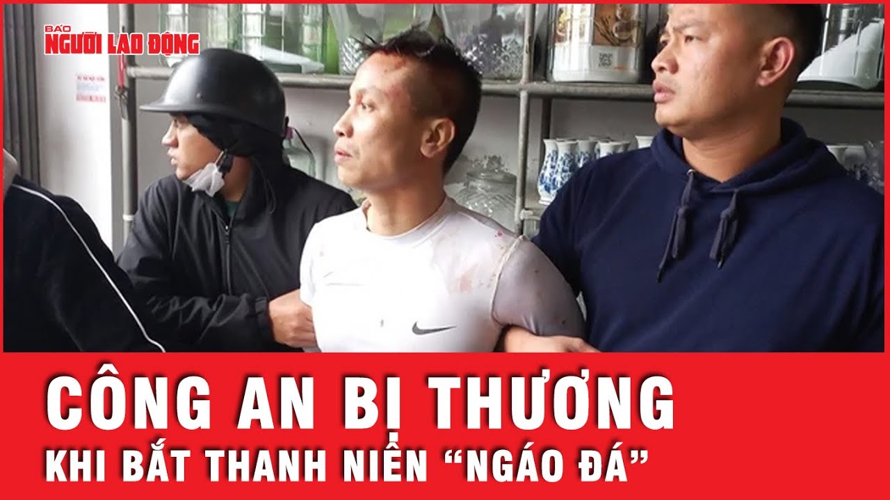 Cận cảnh một phó công an xã bị thương khi khống chế đối tượng "ngáo đá" | Tin nhanh