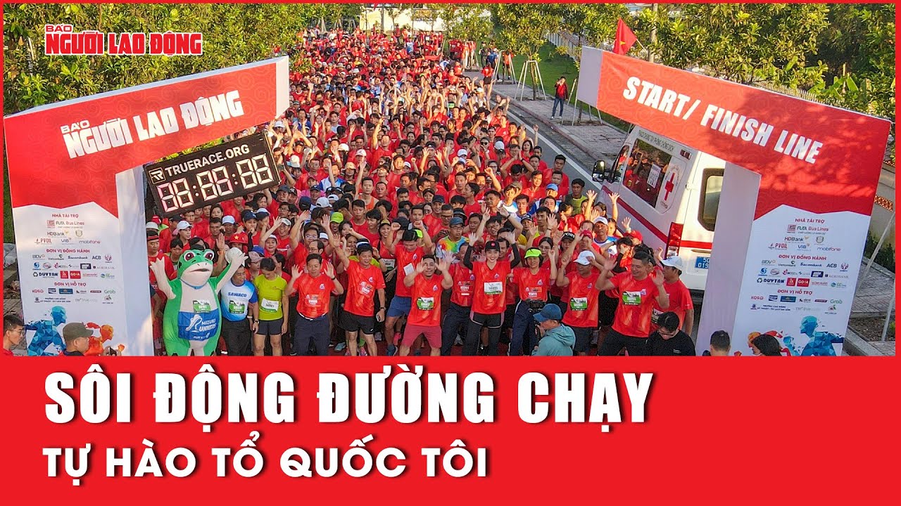 Sôi động đường chạy Tự Hào Tổ Quốc Tôi tại Bình Chánh | Báo Người Lao Động