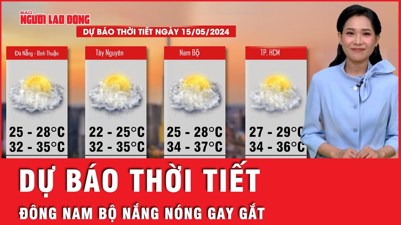 Dự báo thời tiết 15-5: Bắc bộ vẫn có mưa rào, Đông Nam bộ nắng nóng gay gắt | Tin tức