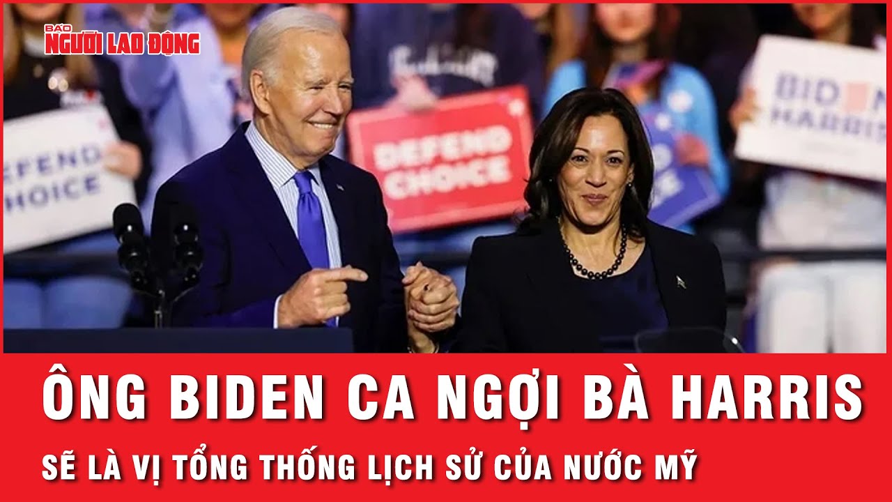 Ông Biden ca ngợi bà Harris sẽ là vị tổng thống lịch sử, để lại dấu ấn lên tương lai của nước Mỹ