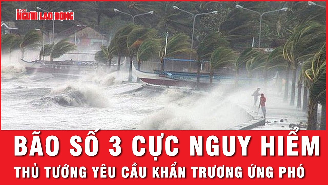 Bão số 3 cực nguy hiểm, Thủ tướng chỉ đạo khẩn trương ứng phó | Thời sự