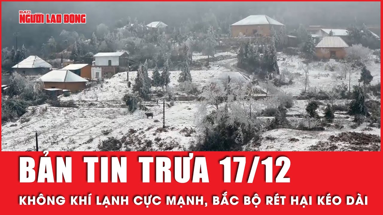 Thời sự trưa 17-12: Bắc Bộ tiếp tục rét hại khi đón đợt không khí lạnh tăng cường | Tin tức