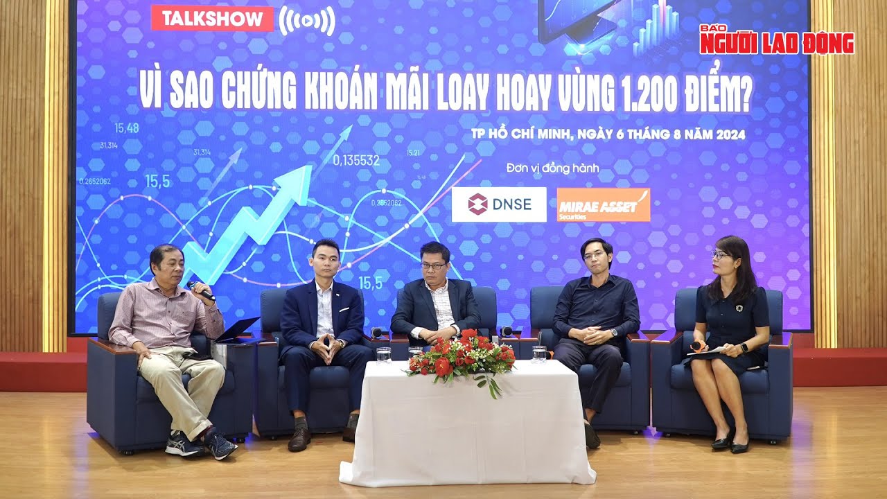 🔴Talkshow "Vì sao chứng khoán mãi loay hoay vùng 1.200 điểm?" | NLĐ