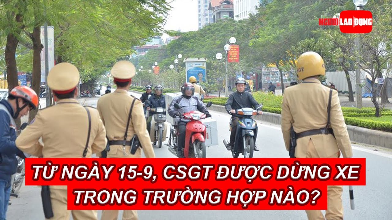 Từ ngày 15-9, CSGT được dừng xe trong trường hợp nào? | Báo Người Lao Động