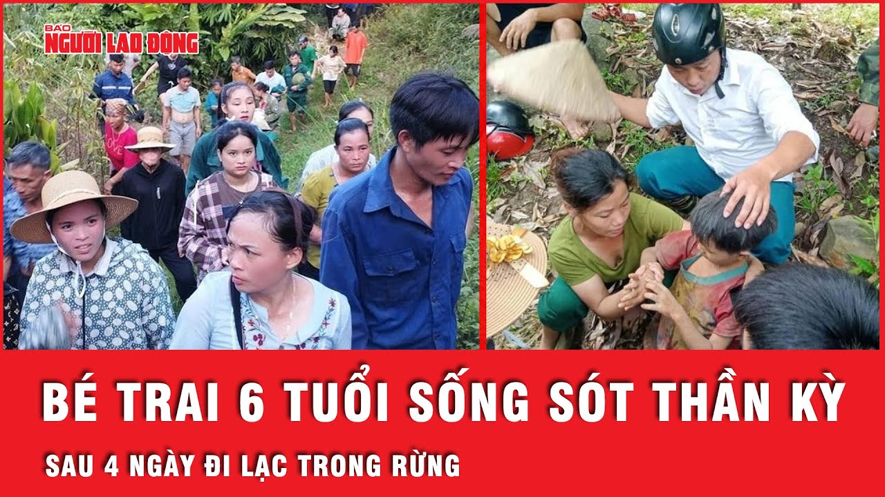 Bé trai 6 tuổi sống sót thần kỳ sau 4 ngày đi lạc trong rừng sâu ở Yên Bái | Tin nhanh