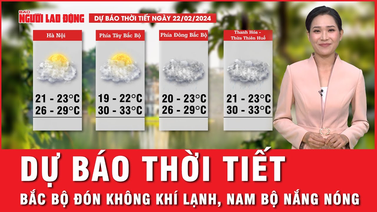 Dự báo thời tiết 22-2: Bắc bộ đón không khí lạnh, Nam bộ nắng nóng oi bức | Tin tức