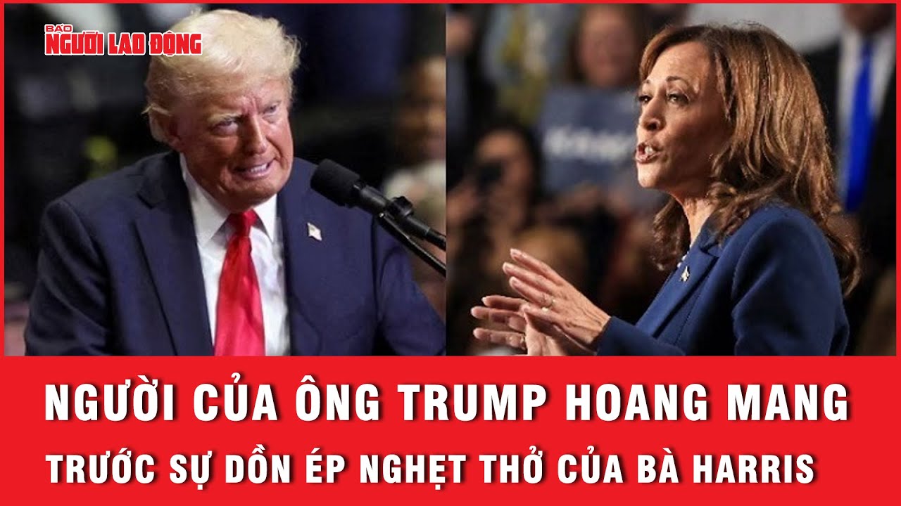 Ông Trump hoang mang, tìm cách xoay chuyển tình thế trước sự dồn ép nghẹt thở của bà Harris