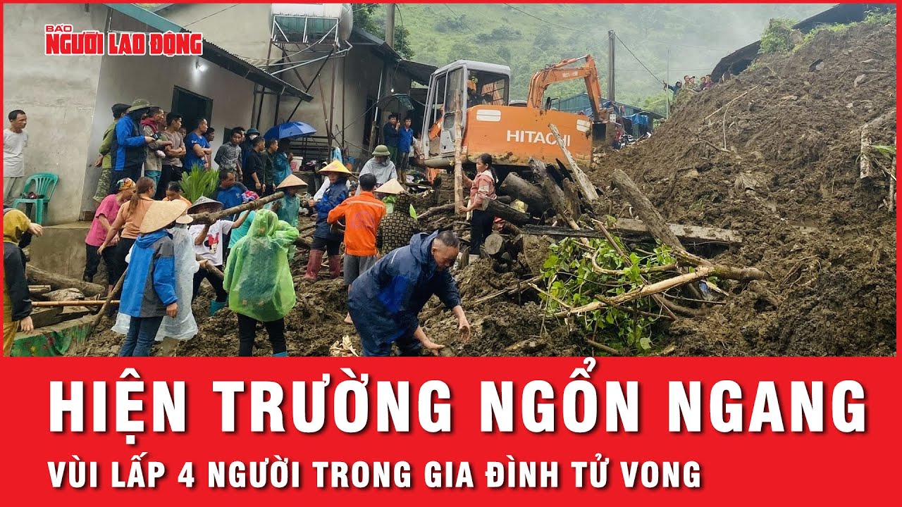 Ngổn ngang căn nhà bị sạt lở đất lúc rạng sáng khiến 4 người trong một gia đình tử vong | Tin tức