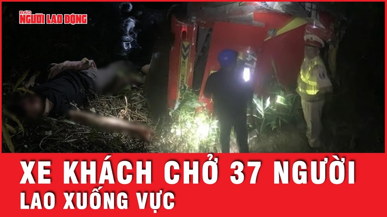 Xe khách chở 30 người lao xuống vực khiến nhiều người bị thương | Tin tức